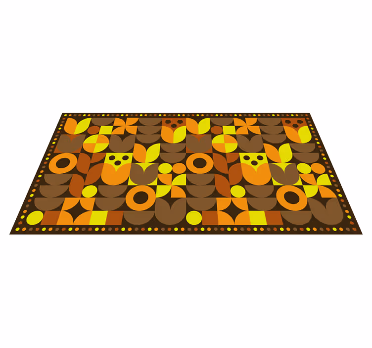 ビニール タイル カーペット レトロなタイルデザイン - TENSTICKERS