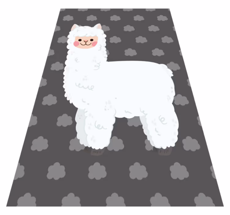 壁画 モアチルドレン 遊び心あふれるアルパカの形 - TENSTICKERS