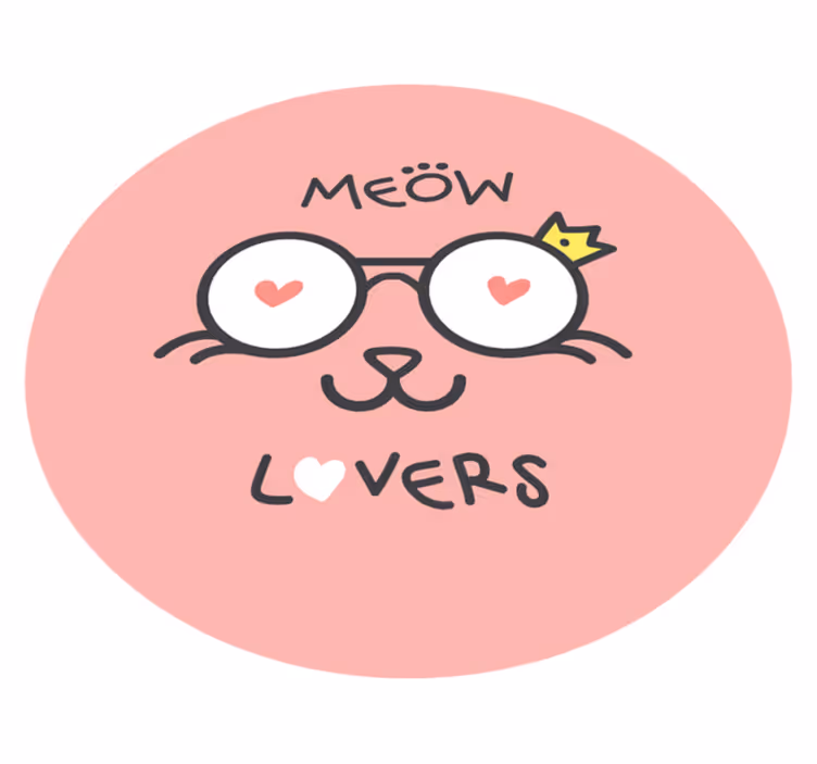 子供 ビニールマット 猫好きのグラフィック - TENSTICKERS