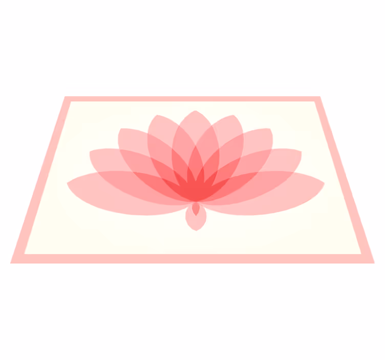 花と植物の壁画 蓮の花 - TENSTICKERS