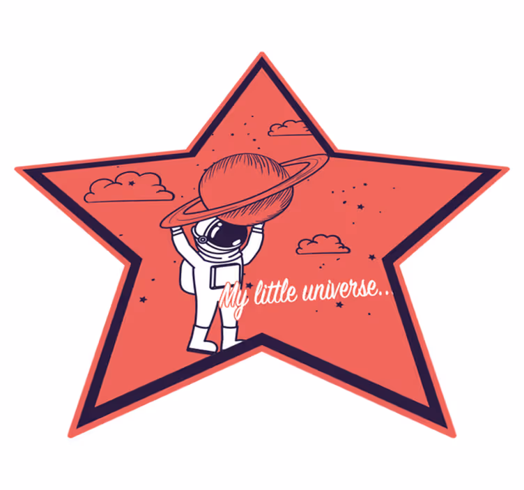 子供 ビニールマット 宇宙飛行士 宇宙探検家 - TENSTICKERS