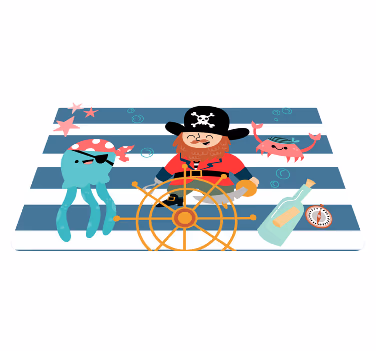 子供 ビニールマット 海賊の冒険 - TENSTICKERS