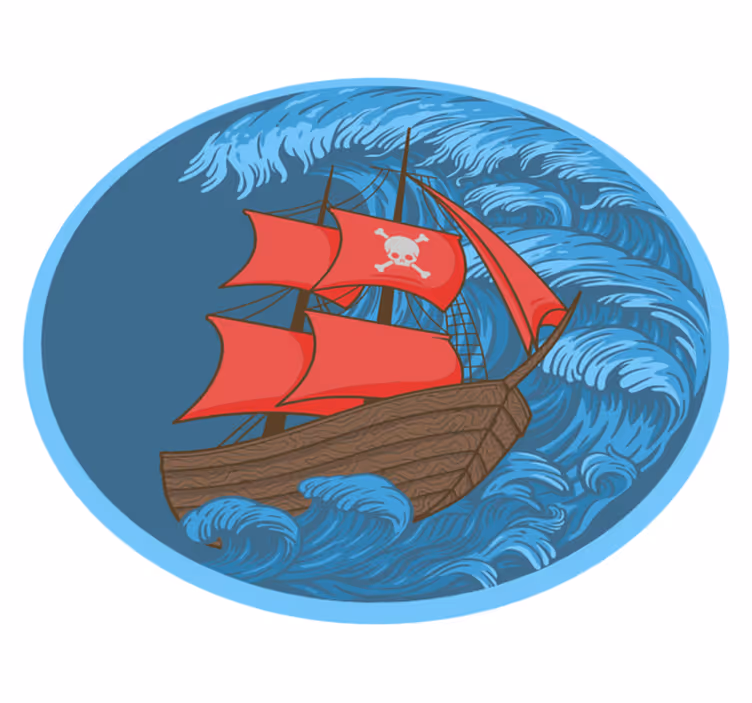 ゲーム ビニールマット 海賊遊び時間 - TENSTICKERS