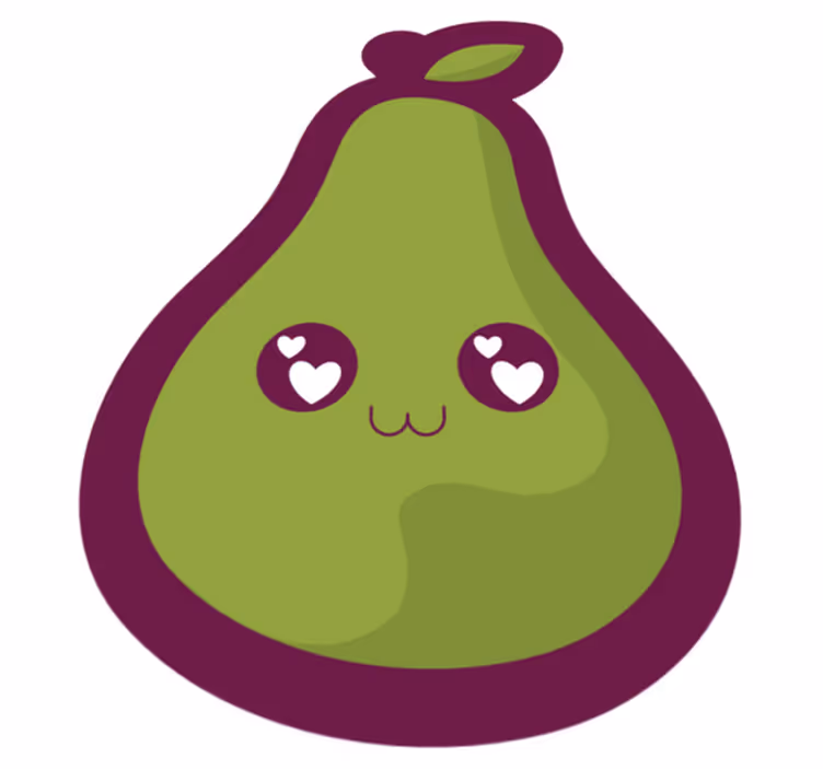 保育園 ビニールマット かわいいアボカドのデザイン - TENSTICKERS
