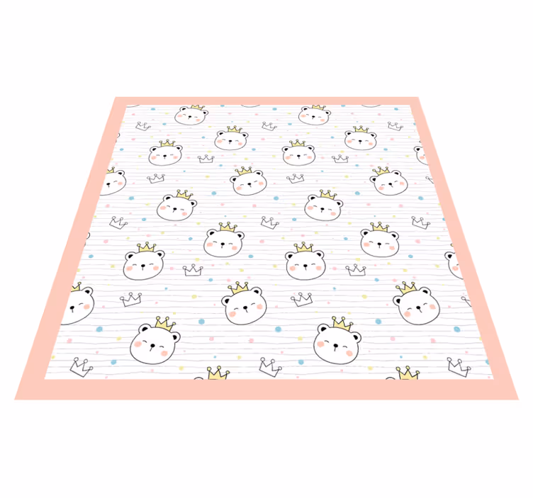 壁画 モアチルドレン 冠をかぶった動物キャラクター - TENSTICKERS