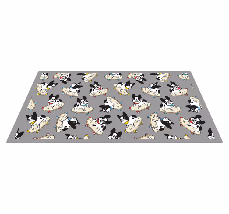子供 ビニールマット スケート犬のパターン - TENSTICKERS