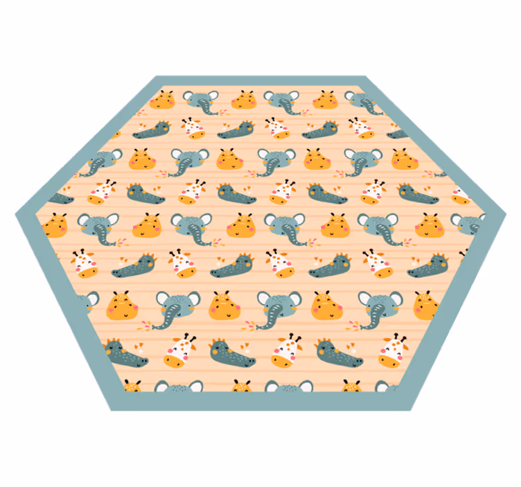 壁画 モアチルドレン サファリ動物柄 - TENSTICKERS