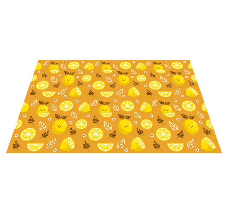 フォトミュラルネイチャー明るいレモン柄 - TENSTICKERS