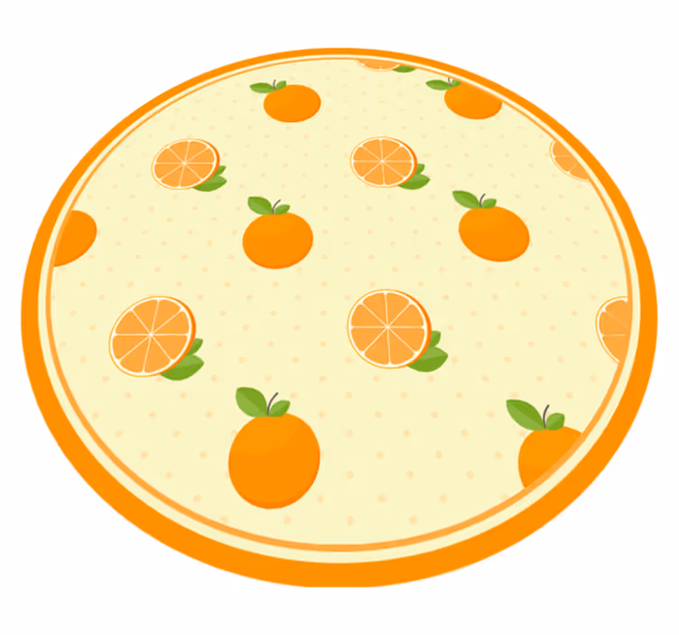 キッチン マット ビニール 柑橘類のイラスト - TENSTICKERS