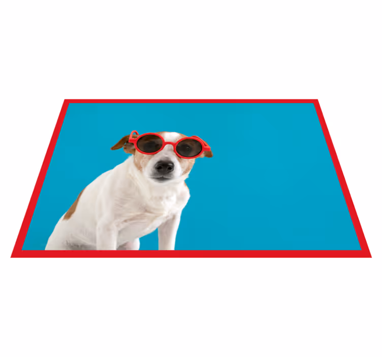 サングラス犬の動物の敷物 - TENSTICKERS
