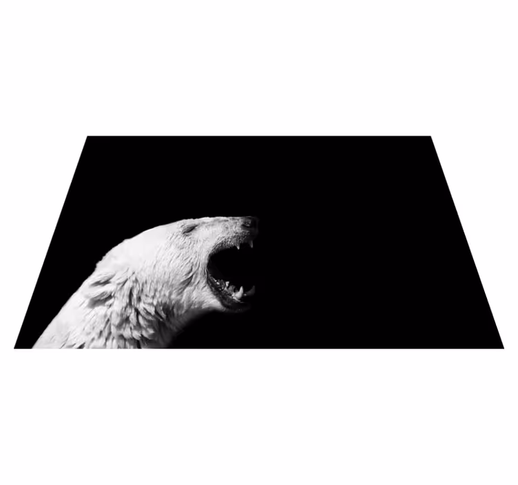クマの動物の敷物を叫ぶ - TENSTICKERS