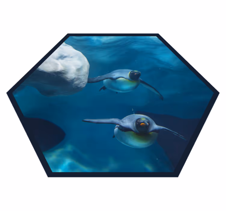 水泳ペンギン動物の敷物 - TENSTICKERS