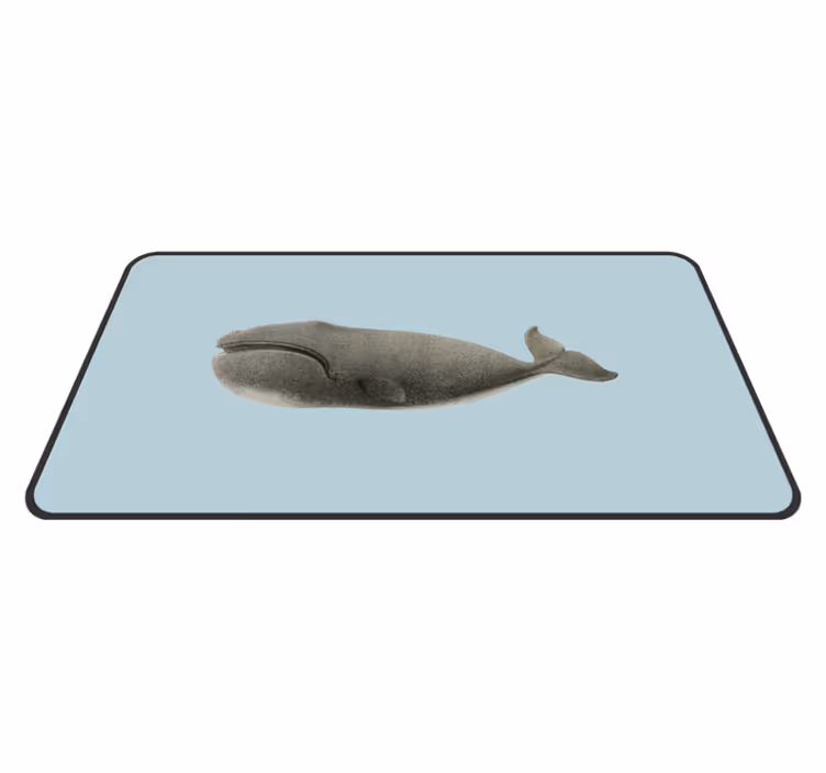 動物 ビニールマット クジラのシルエットデザイン - TENSTICKERS