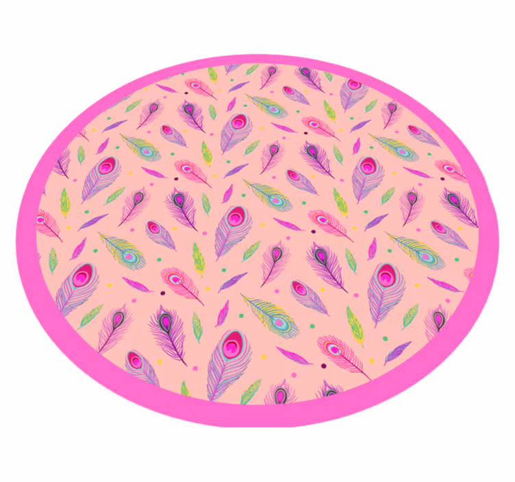 フォトミュラルネイチャーカラフルフェザーパターン - TENSTICKERS