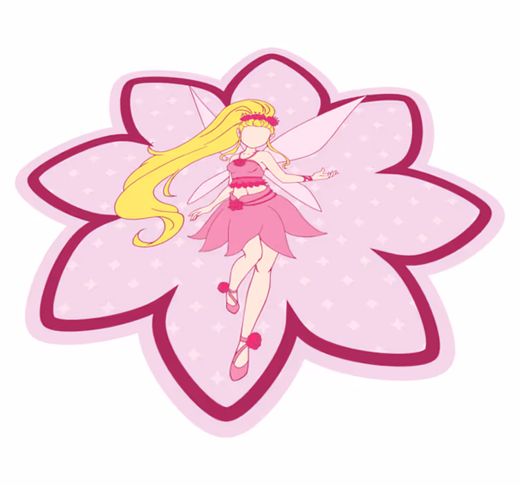子供 ビニールマット 妖精の花柄 - TENSTICKERS