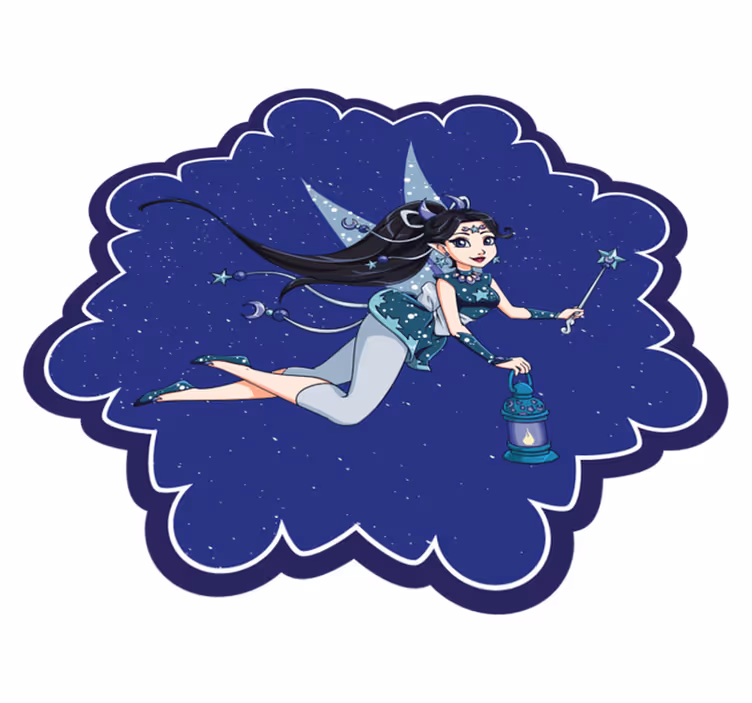 子供 ビニールマット 妖精の夜空 - TENSTICKERS