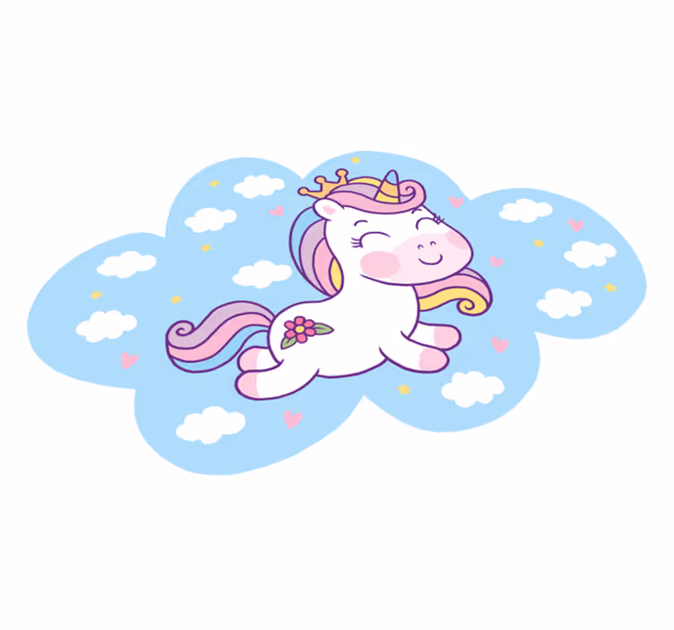 子供 ビニールマット ユニコーンクラウドプレイ - TENSTICKERS