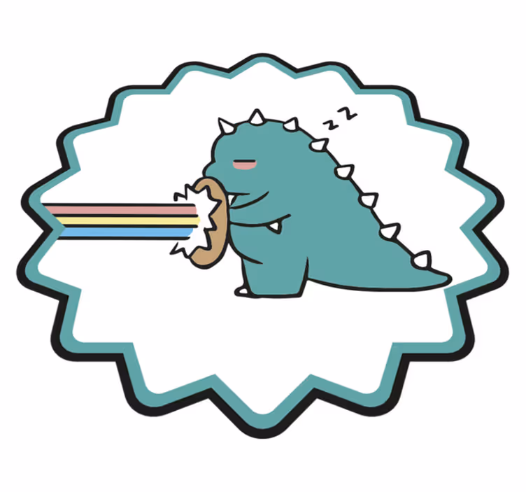 壁画 モアチルドレン 恐竜の虹の息 - TENSTICKERS