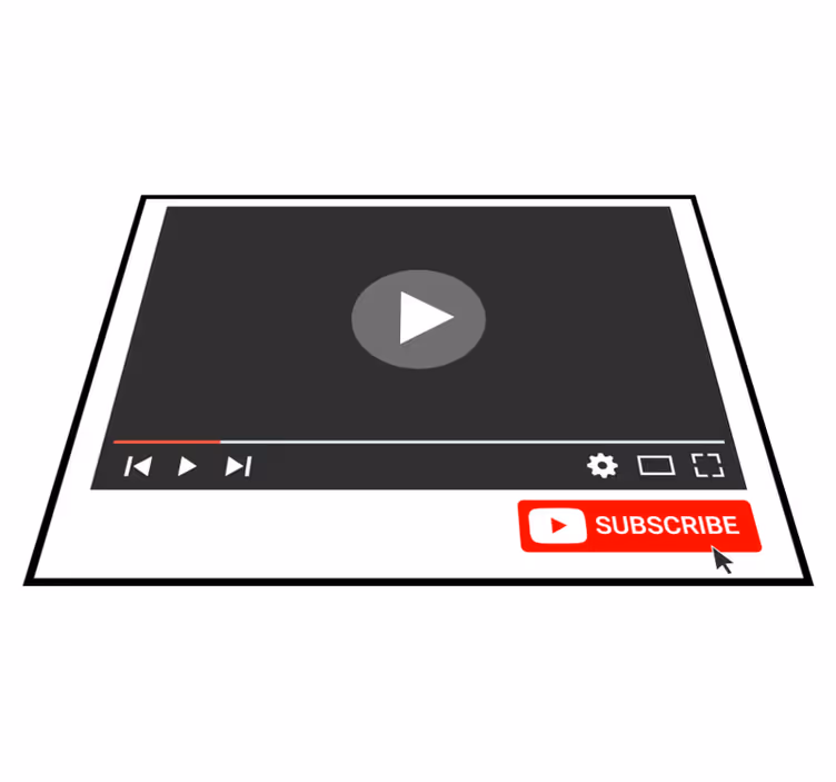 Youtubeサブスクライブボタンカスタムビニールラグ - TENSTICKERS