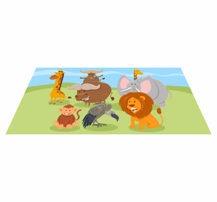 壁画 モアチルドレン 魅力的な生き物の友達 - TENSTICKERS