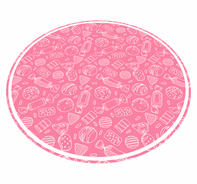 壁画 モアチルドレン キャンディピンクパターン - TENSTICKERS