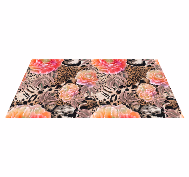 花と植物の壁画カラフルなバラの絵画 - TENSTICKERS