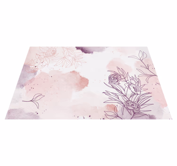 花と植物の壁画やさしい花のアクセント - TENSTICKERS