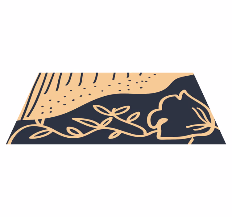 フォトミュラルネイチャーベージュの葉模様 - TENSTICKERS
