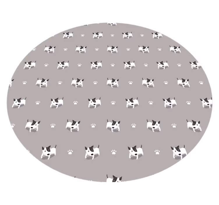 動物 ビニールマット 子犬のかわいいデザイン - TENSTICKERS