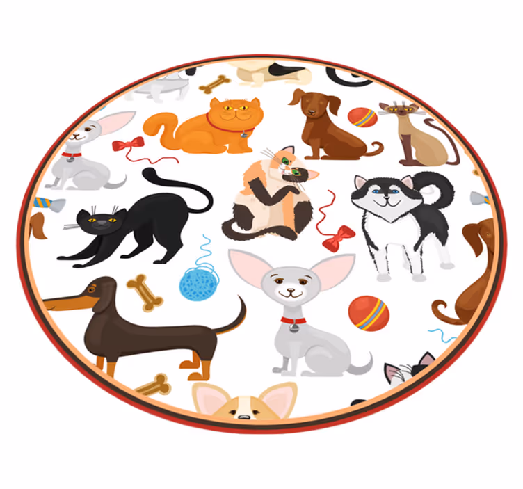子供 ビニールマット 遊び心満載のペット - TENSTICKERS