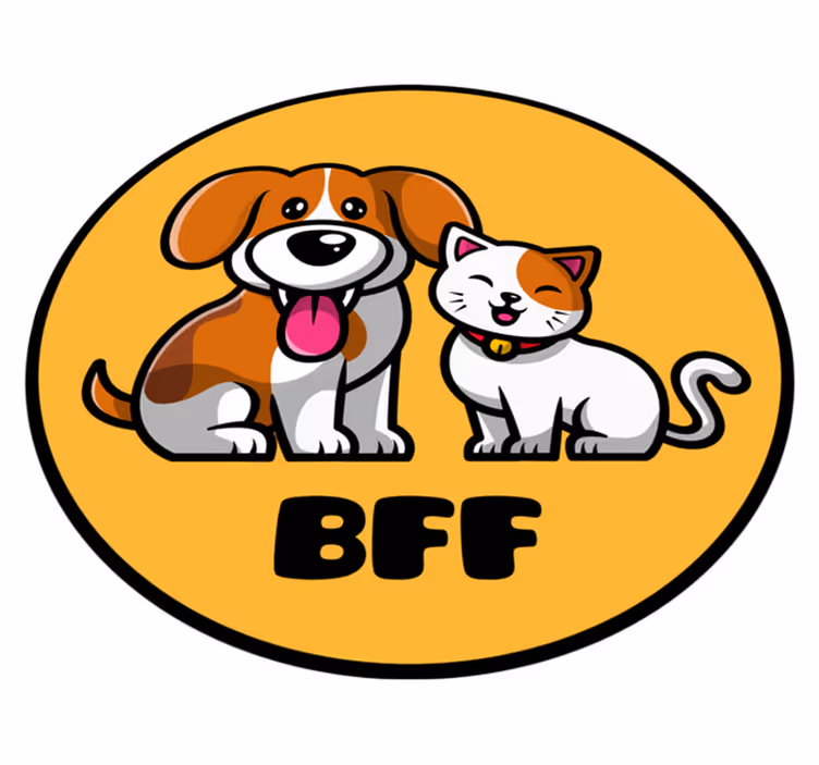 保育園 ビニールマット 友達の動物たち - TENSTICKERS