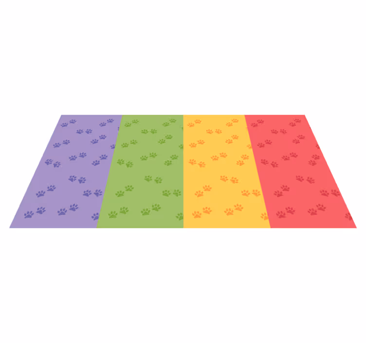 壁画 モアチルドレン 足跡模様 - TENSTICKERS