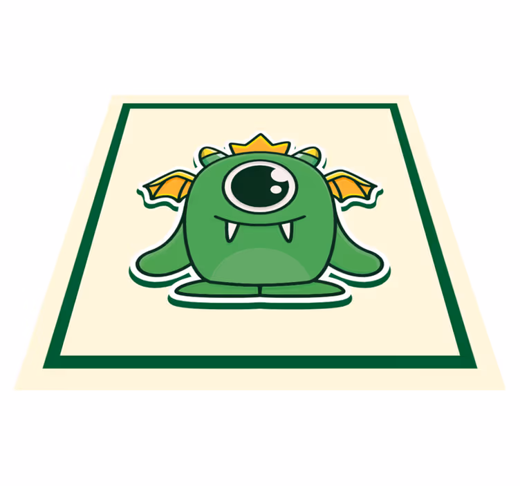 壁画 モアチルドレン グリーンベビーモンスター - TENSTICKERS