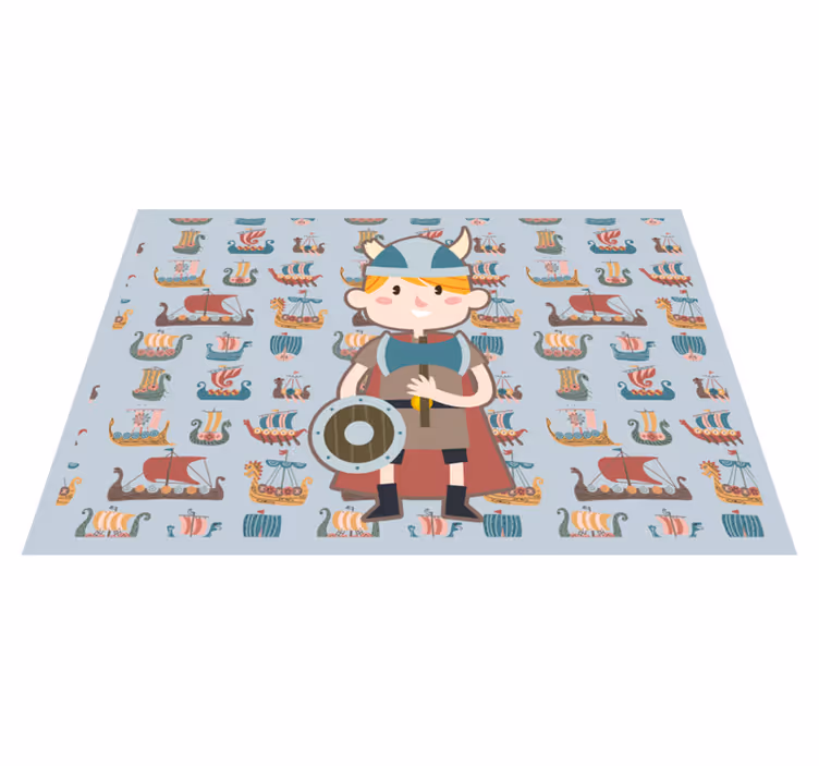 子供 ビニールマット バイキングの冒険 - TENSTICKERS