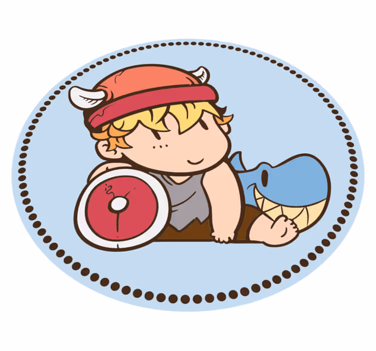 子供 ビニールマット バイキング戦士 - TENSTICKERS