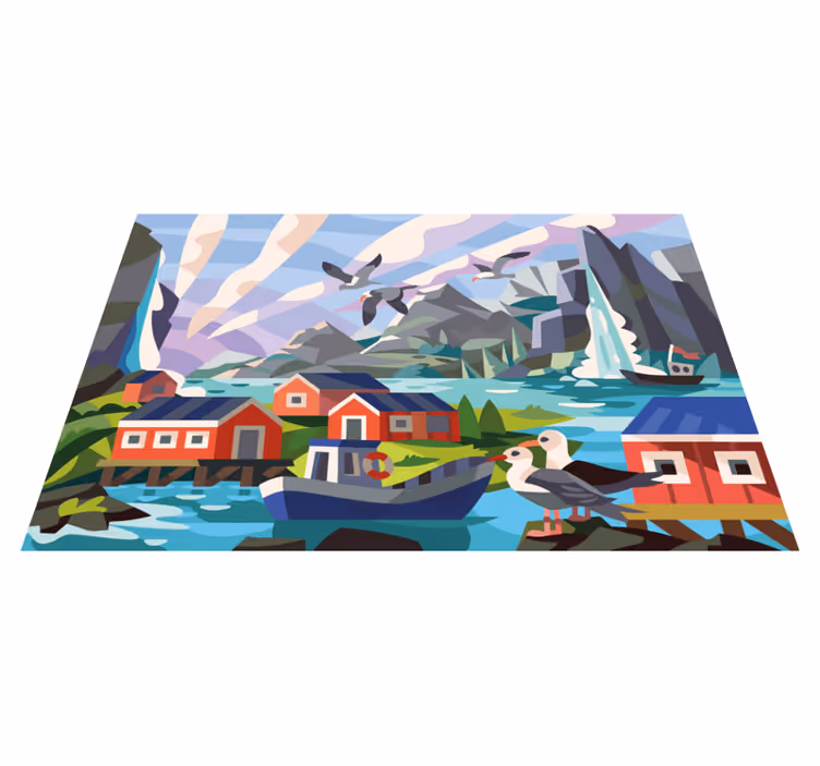 フォトミュラルネイチャーノルウェーの海岸 - TENSTICKERS