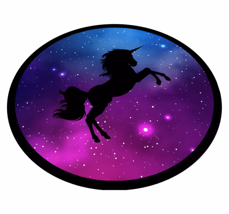 壁画 モアチルドレン 魔法のユニコーンの風景 - TENSTICKERS