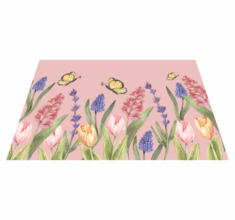花と植物の壁画植物園のエンブレム - TENSTICKERS