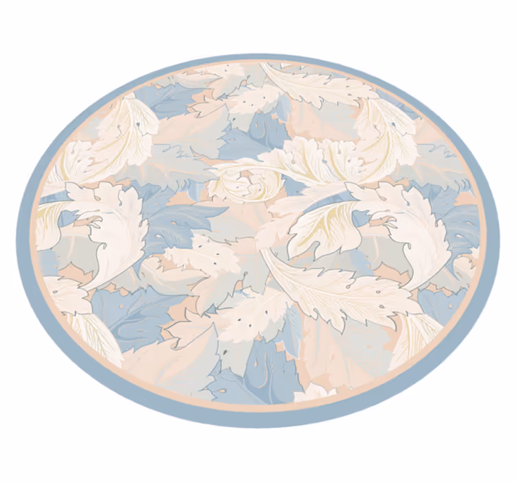 花と植物の壁画 柔らかい葉の模様 - TENSTICKERS