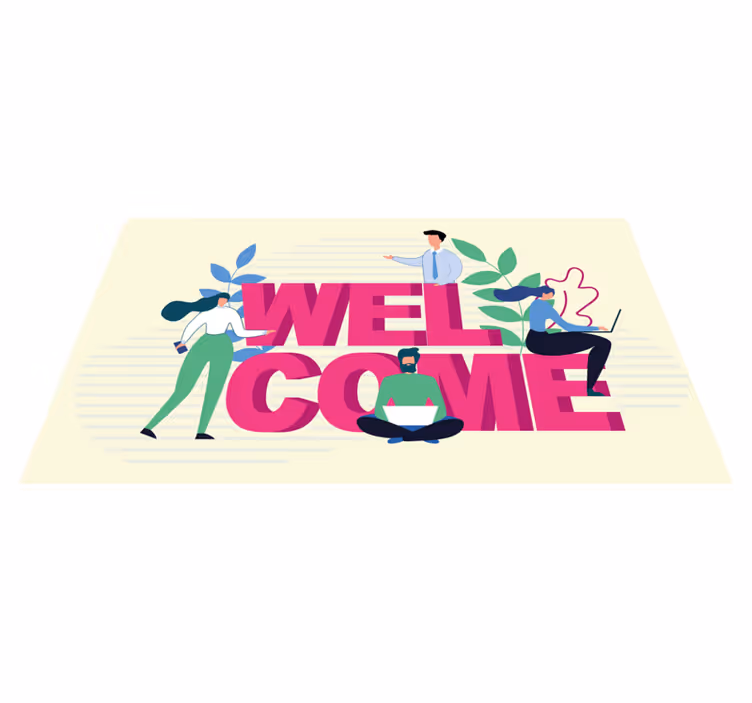 オフィス ビニールマット プロフェッショナルウェルカム - TENSTICKERS