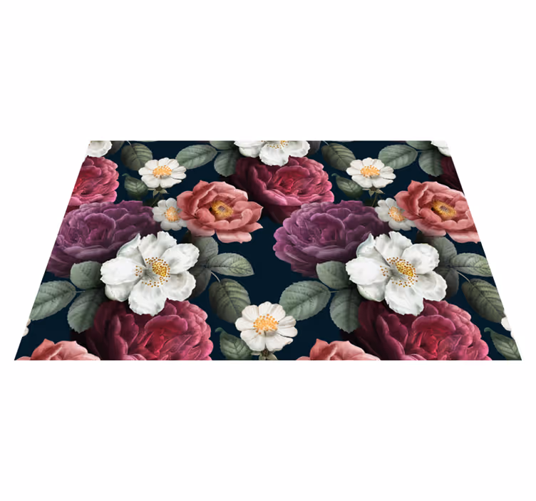 花と植物の壁画ボタニカルシックな洗練 - TENSTICKERS