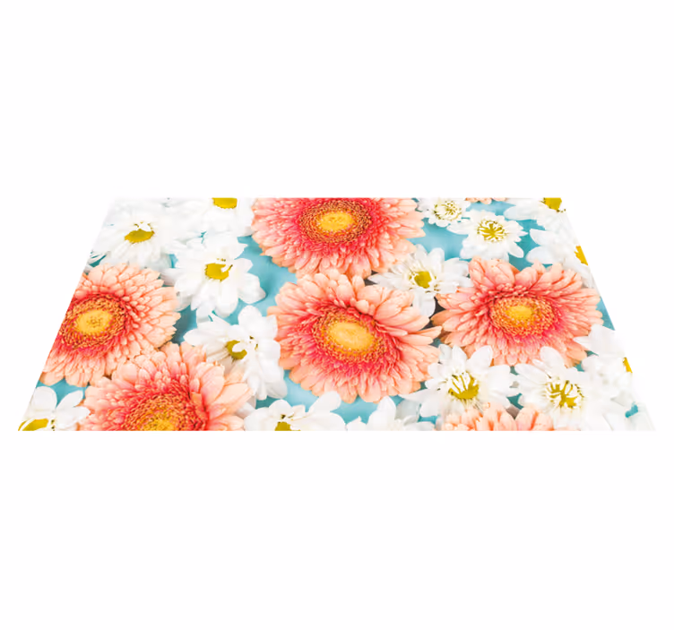花と植物の壁画鮮やかな花々 - TENSTICKERS