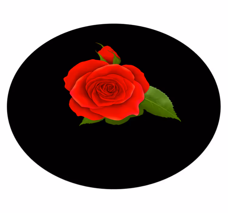 花と植物の壁画赤いバラの喜び - TENSTICKERS