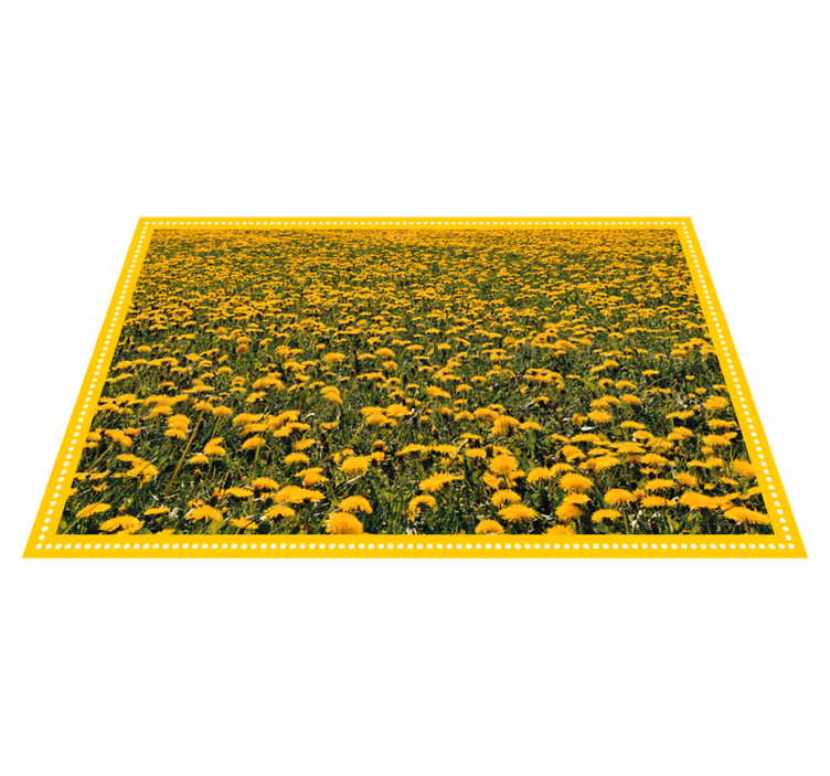 花と植物の壁画ひまわり畑 - TENSTICKERS