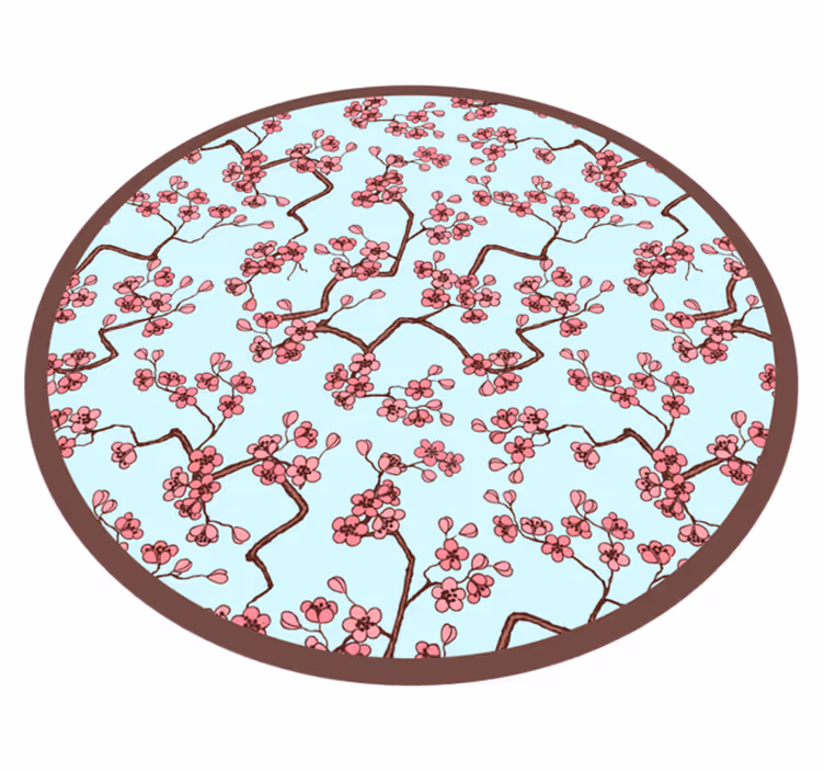 花と植物の壁画桜の花模様 - TENSTICKERS