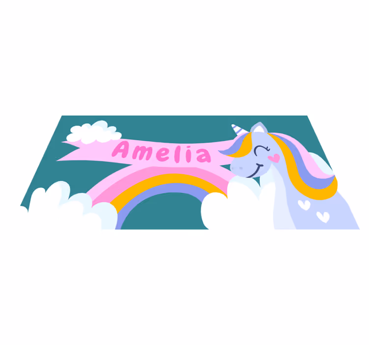 壁画 モアチルドレン 虹のユニコーンコスチューム - TENSTICKERS
