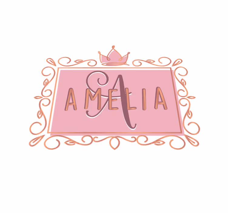 壁画 モアチルドレン パーソナライズドプリンセスクラウン - TENSTICKERS