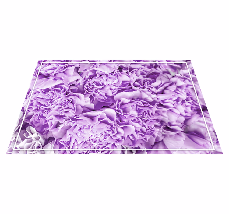 花と植物の壁画鮮やかな紫の花々 - TENSTICKERS