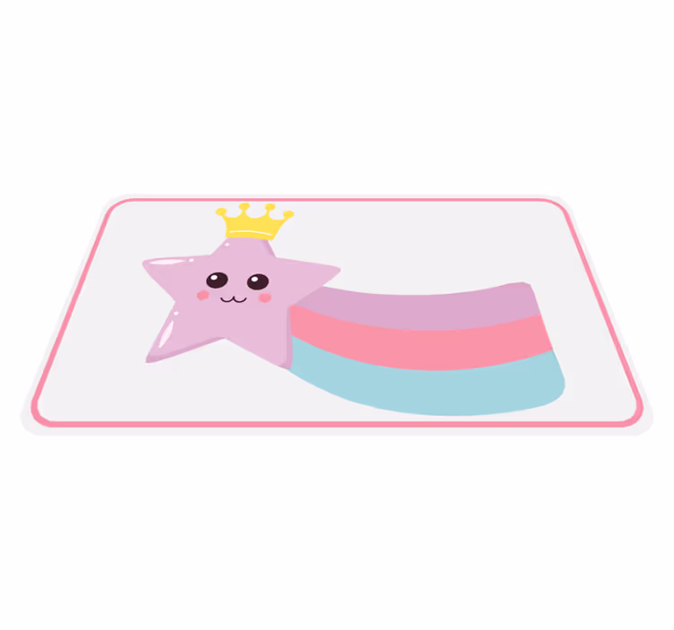 子供 ビニールマット 星の王冠チャーム - TENSTICKERS