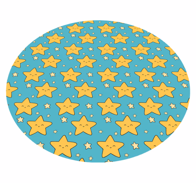 壁画 モアチルドレン 陽気な星のパターン - TENSTICKERS
